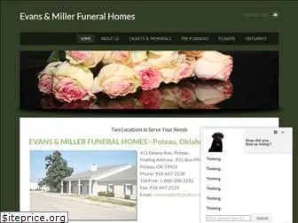 evansandmillerfuneralhomes.com