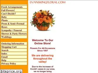 evanskingfloral.com