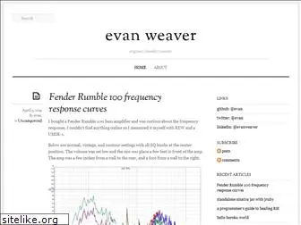 evanweaver.com