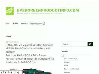 evergreenproductinfo.com