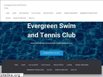 evergreenswimclub.com
