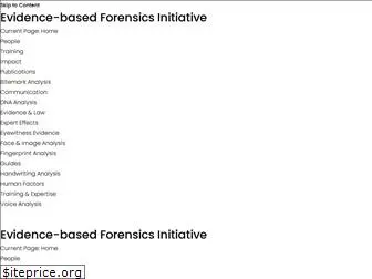 evidencebasedforensics.com