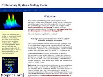 evolutionarysystemsbiology.org