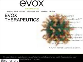 evoxtherapeutics.com