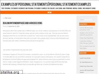 examplesofpersonalstatements.com