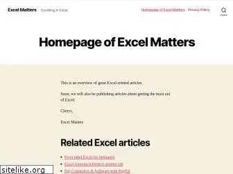 excelmatters.com