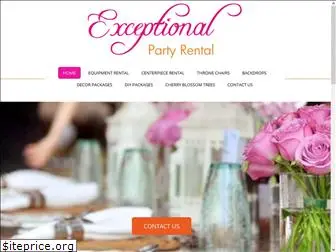 exceptionalpartyrentals.com