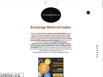 exchangereferralcodes.com