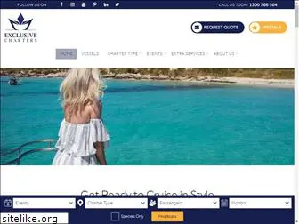 exclusiveboatcharters.com.au