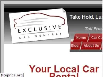 exclusivecarrentals.com