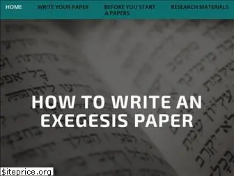 exegesispaper.com