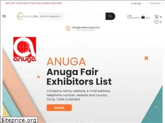 exhibitorslist.com