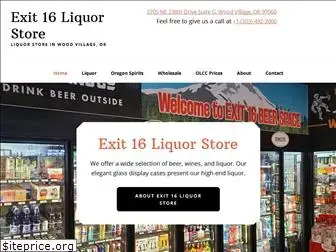 exit16liquor.com