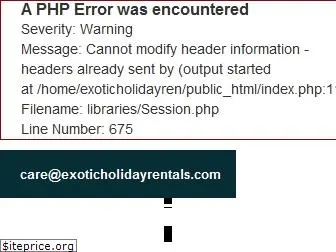 exoticholidayrentals.com