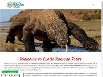 exotickomodotours.com