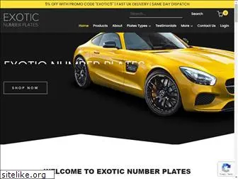 exoticnumberplates.com