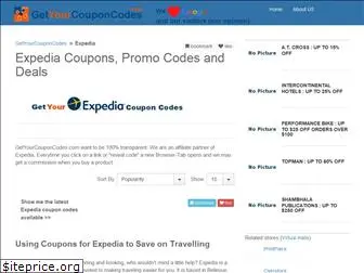 expedia.getyourcouponcodes.com