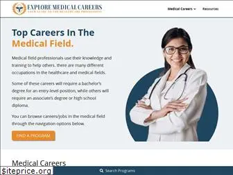 exploremedicalcareers.com