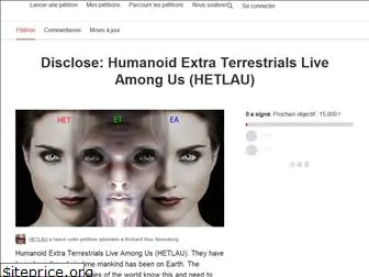 extraterrestrialdisclosurepetition.com