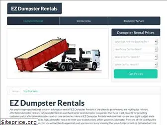 ezdumpsterrentals.com