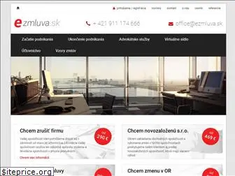 www.ezmluva.sk website price