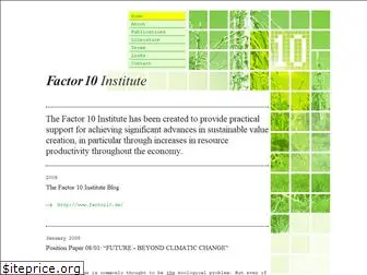 factor10-institute.com