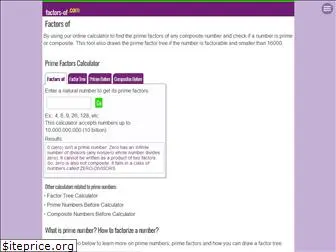 factors-of.com