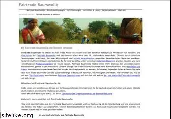 fairtrade-baumwolle.de