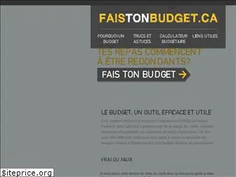 faistonbudget.ca