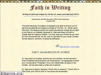 faithinwriting.com