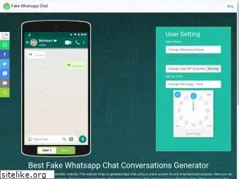 Online erstellen whatsapp fake chat How to