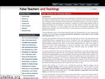 falseteachersandteachings.com