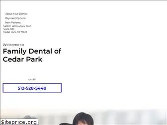 familydentalofcedarpark.com