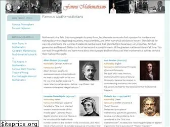 famous-mathematicians.org