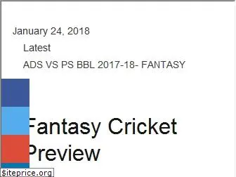 fantasycricketpreview.com