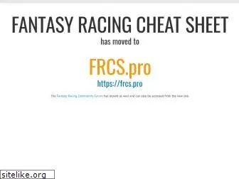 fantasyracingcheatsheet.com