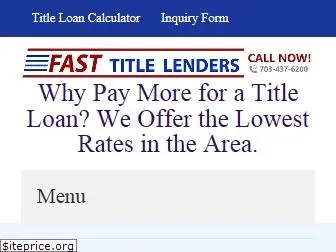 fasttitlelenders.com