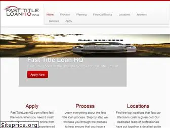 fasttitleloanhq.com