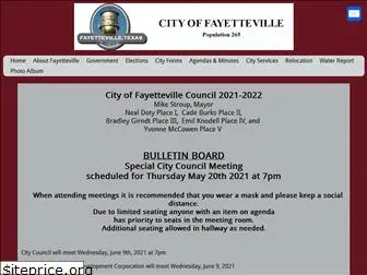 fayettevillecitytx.com