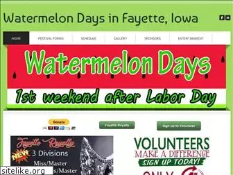 fayettewatermelondays.com