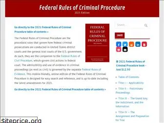 federalrulesofcriminalprocedure.org