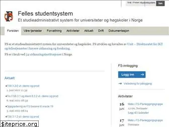 fellesstudentsystem.no