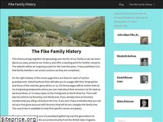 fikefamilyhistory.com