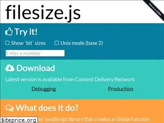 www.filesizejs.com