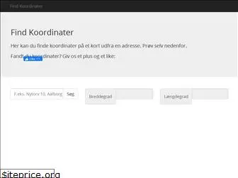 findkoordinater.dk