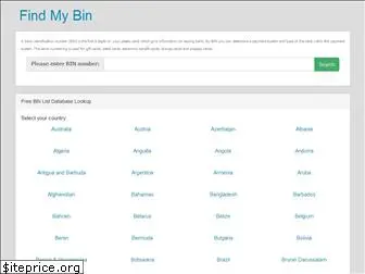 findmybin.com