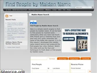 findpeoplebymaidenname.com