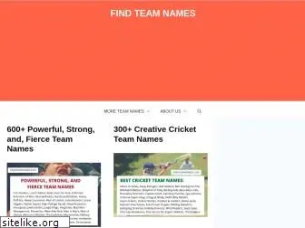 findteamnames.com