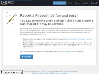 fireballs.imo.net