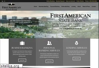 firstamericanstatebank.com